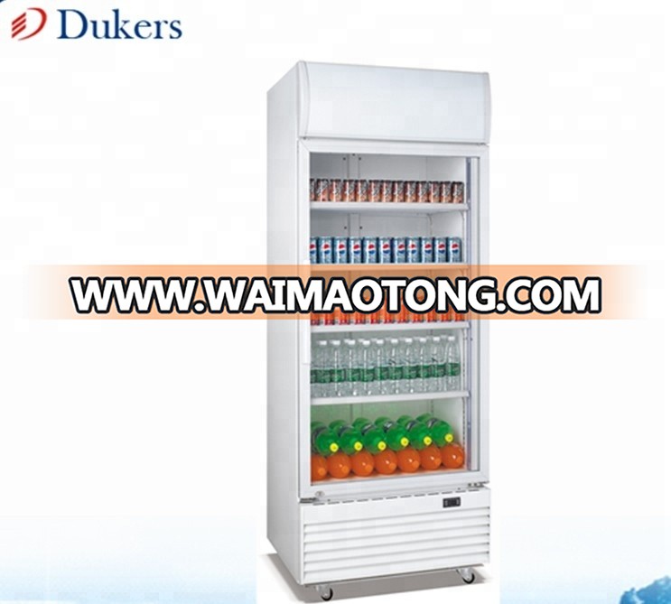 660L big capacity single Aluminum door beverage cooler